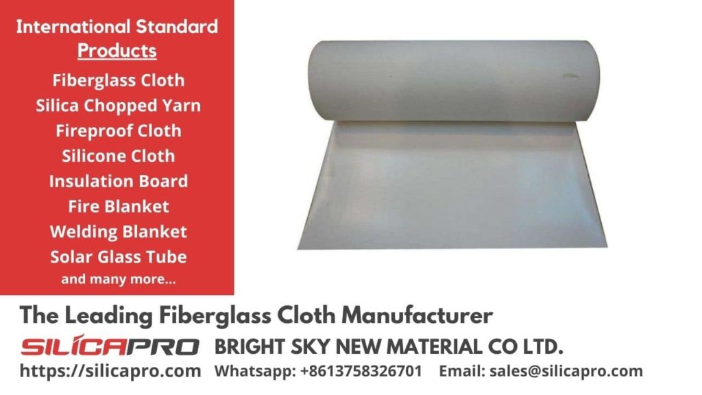 Fireproof Fabrics Manufacturer, High Silica Fiberglass Cloth