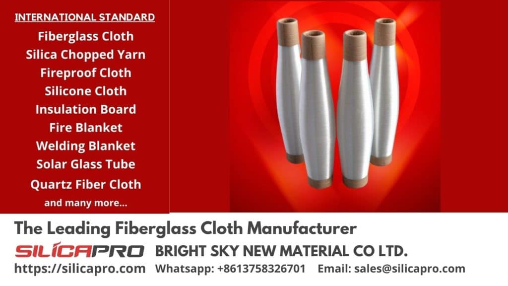 Quartz Fiber Properties Fire Resistant Insulation woven fabric