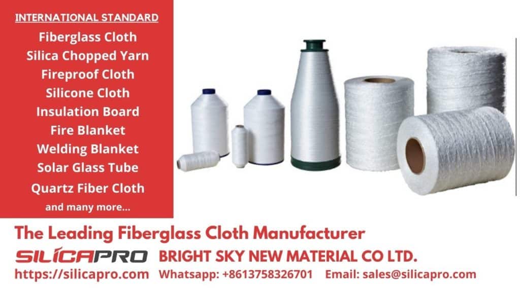 heat insulator fire insulator fabric yarn glass fiber quartz